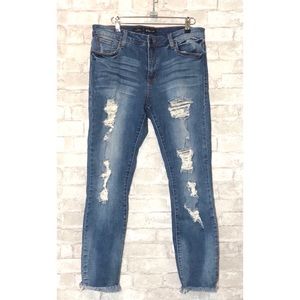 STS Blues Emma Ankle Skinny Jeans Distressed